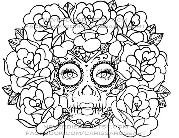 Best ideas about Coloring Pages For Teens Rose
. Save or Pin Digital Download Print Your Own Coloring Book Outline Page Now.