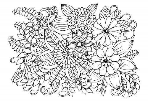 Coloring Pages For Teens Roses
 flower coloring pages for adults abstract gianfreda