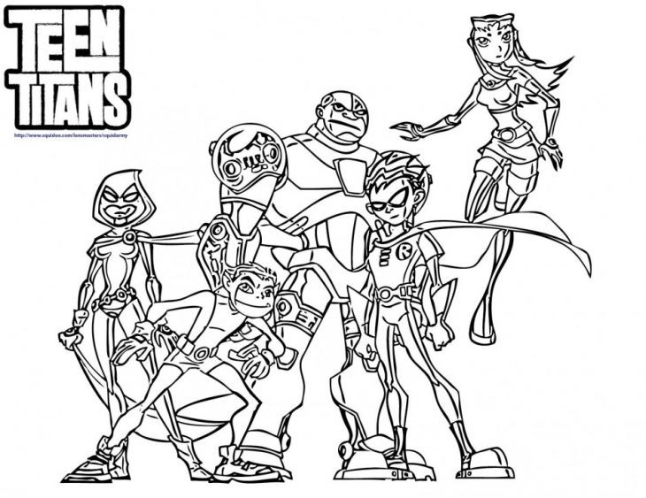 Coloring Pages For Teens Super Heros
 Teen Titans Coloring Page