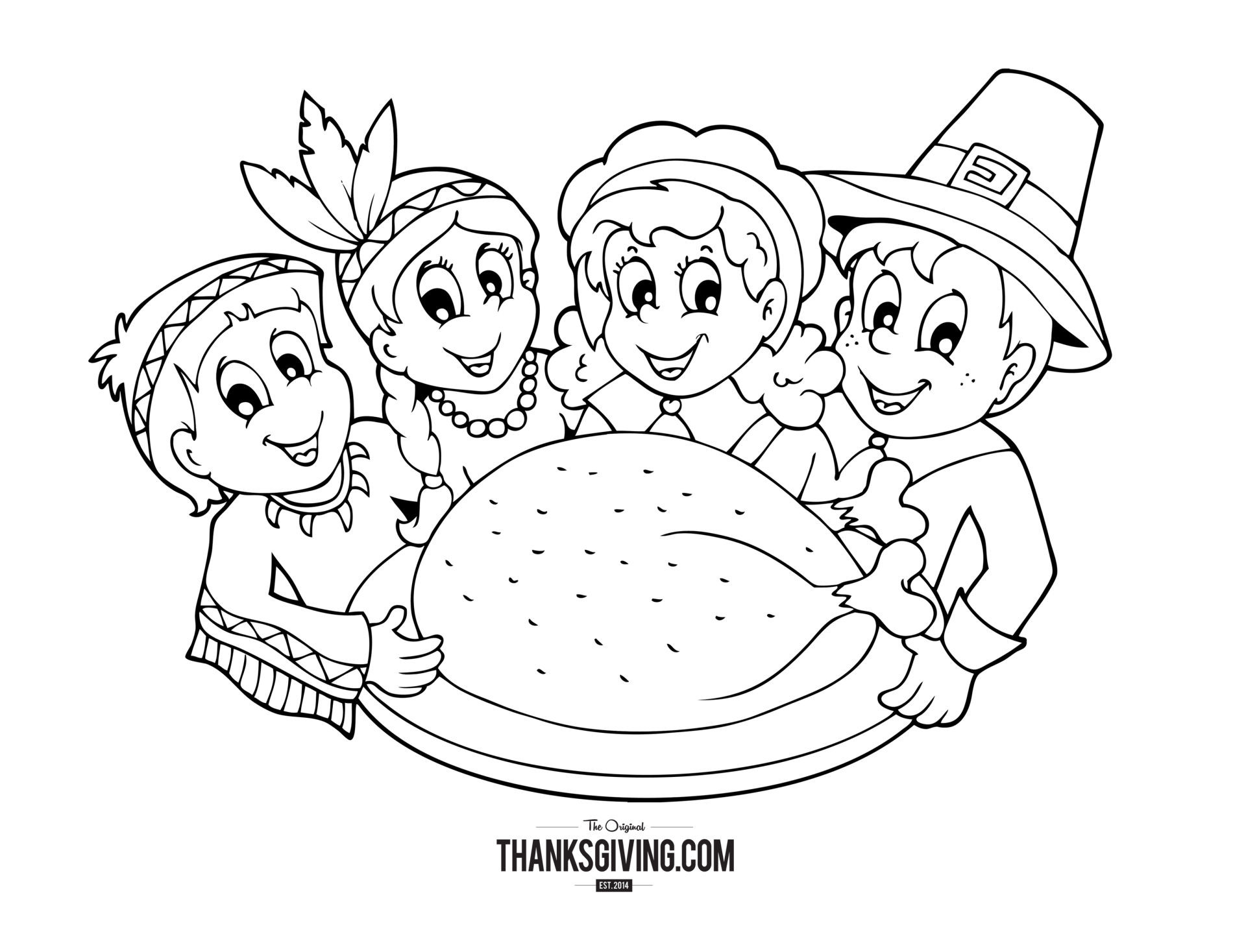 Coloring Pages For Thanksgiving
 Thanksgiving Coloring Book Pages for Kids