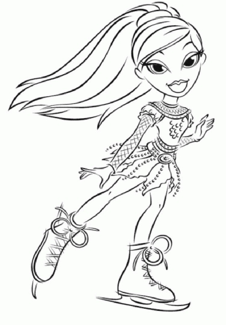 Coloring Pages Girl
 Free Printable Bratz Coloring Pages For Kids