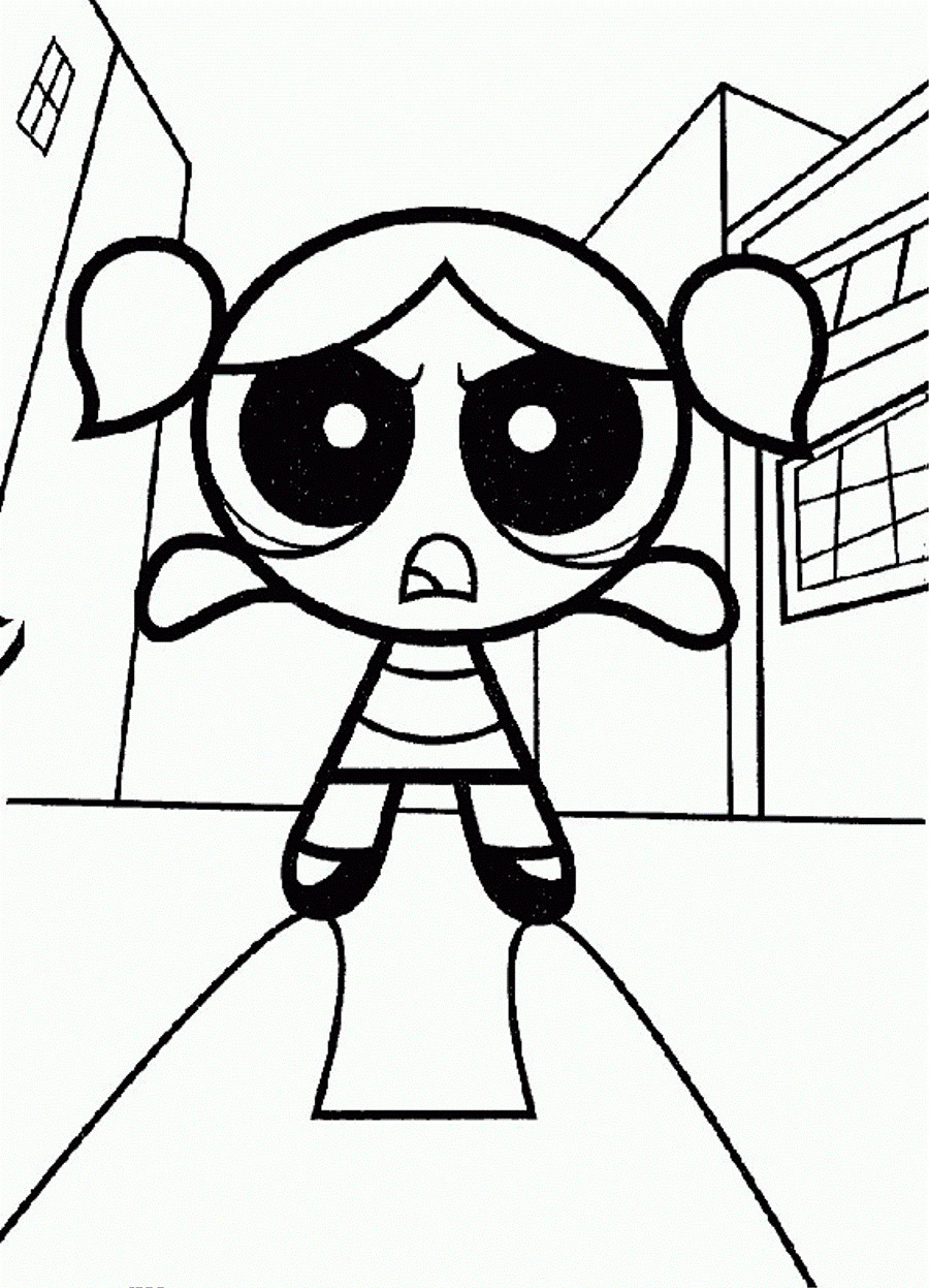 Coloring Pages Girl
 Free Printable Powerpuff Girls Coloring Pages For Kids