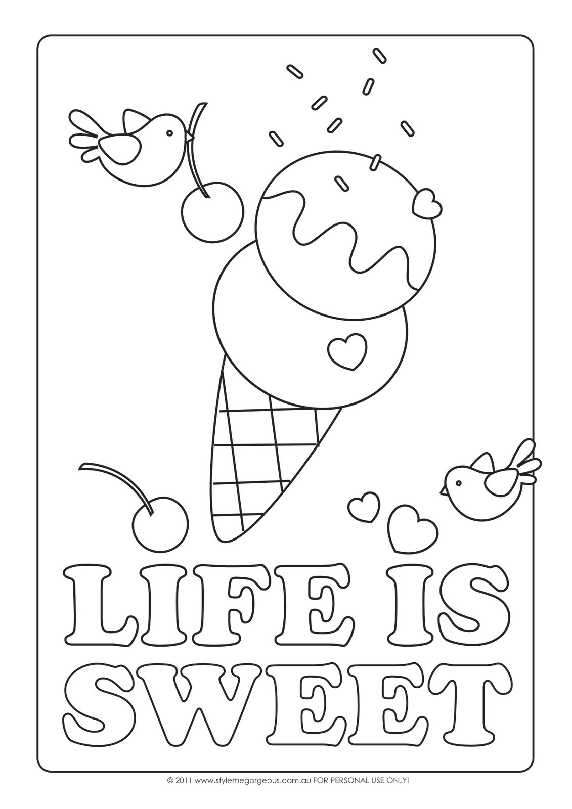 Coloring Pages Ice Cream
 Coloring Pages for Kids Ice Cream Coloring Pages