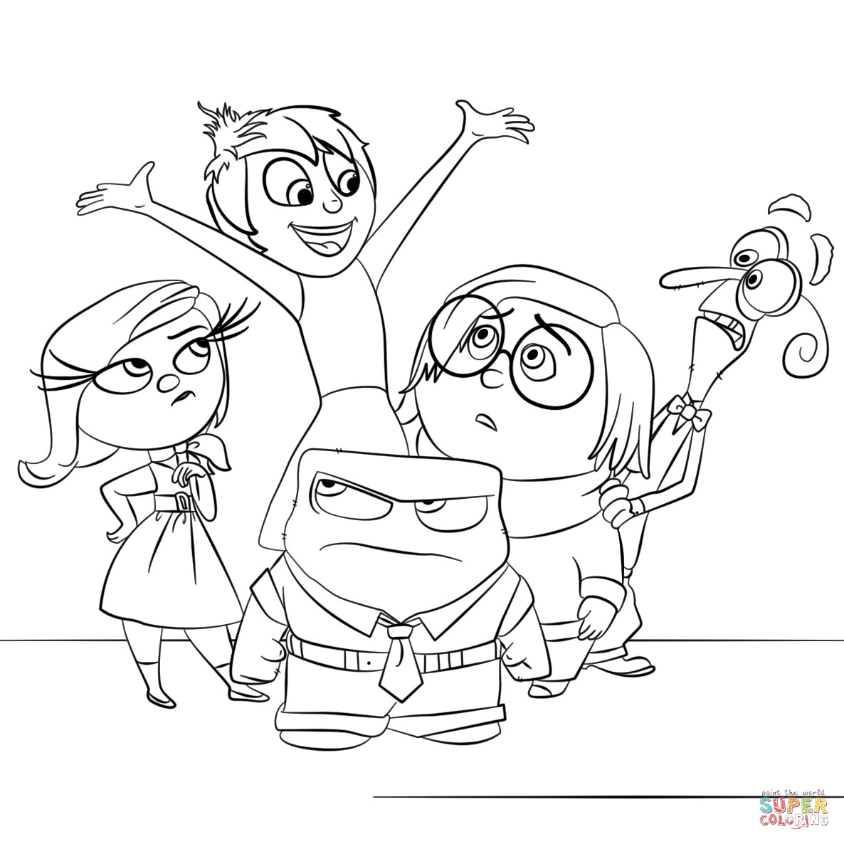 Coloring Pages Inside Out
 Inside Out All Characters coloring page
