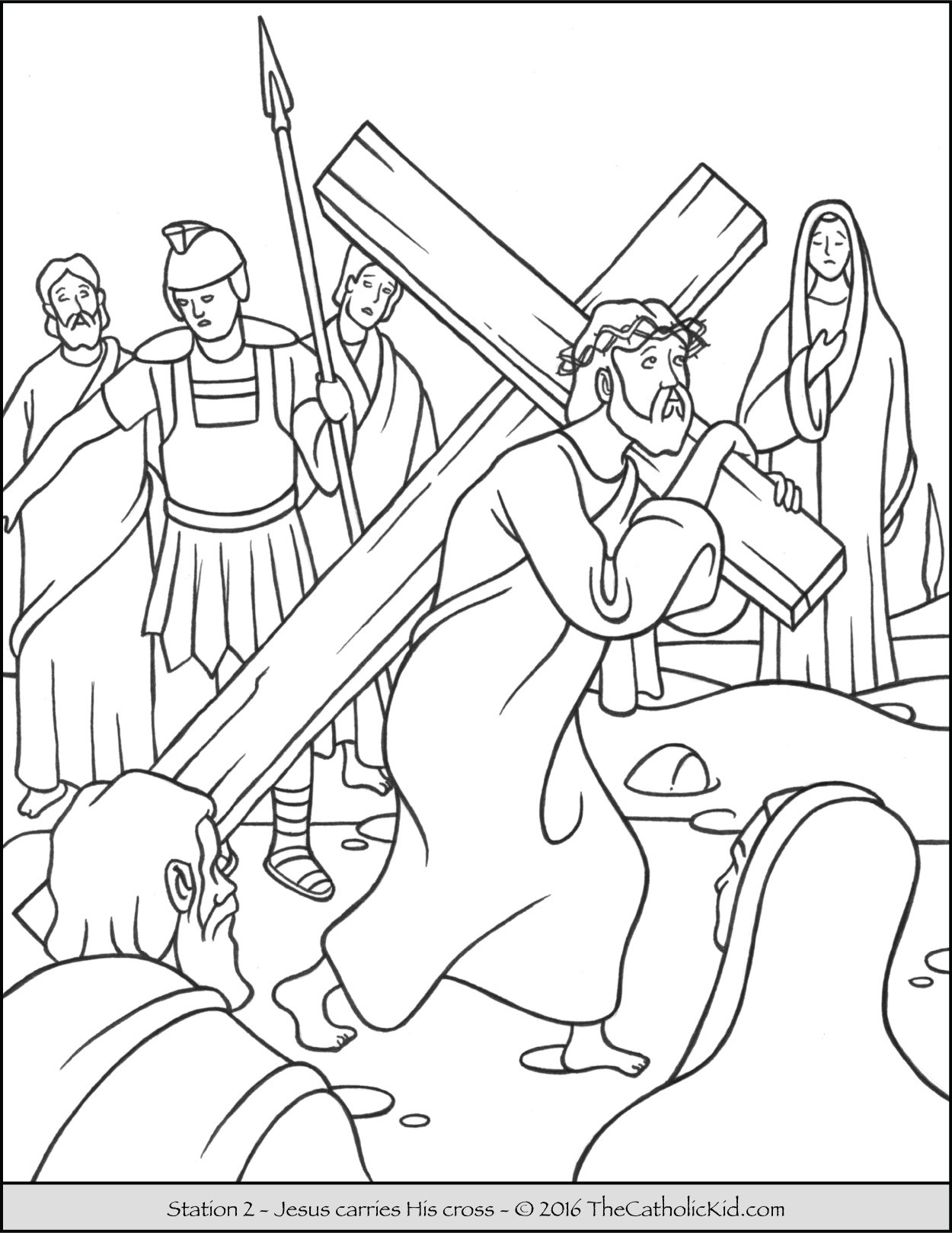Coloring Pages Jesus
 Stations of the Cross Coloring Pages The Catholic Kid