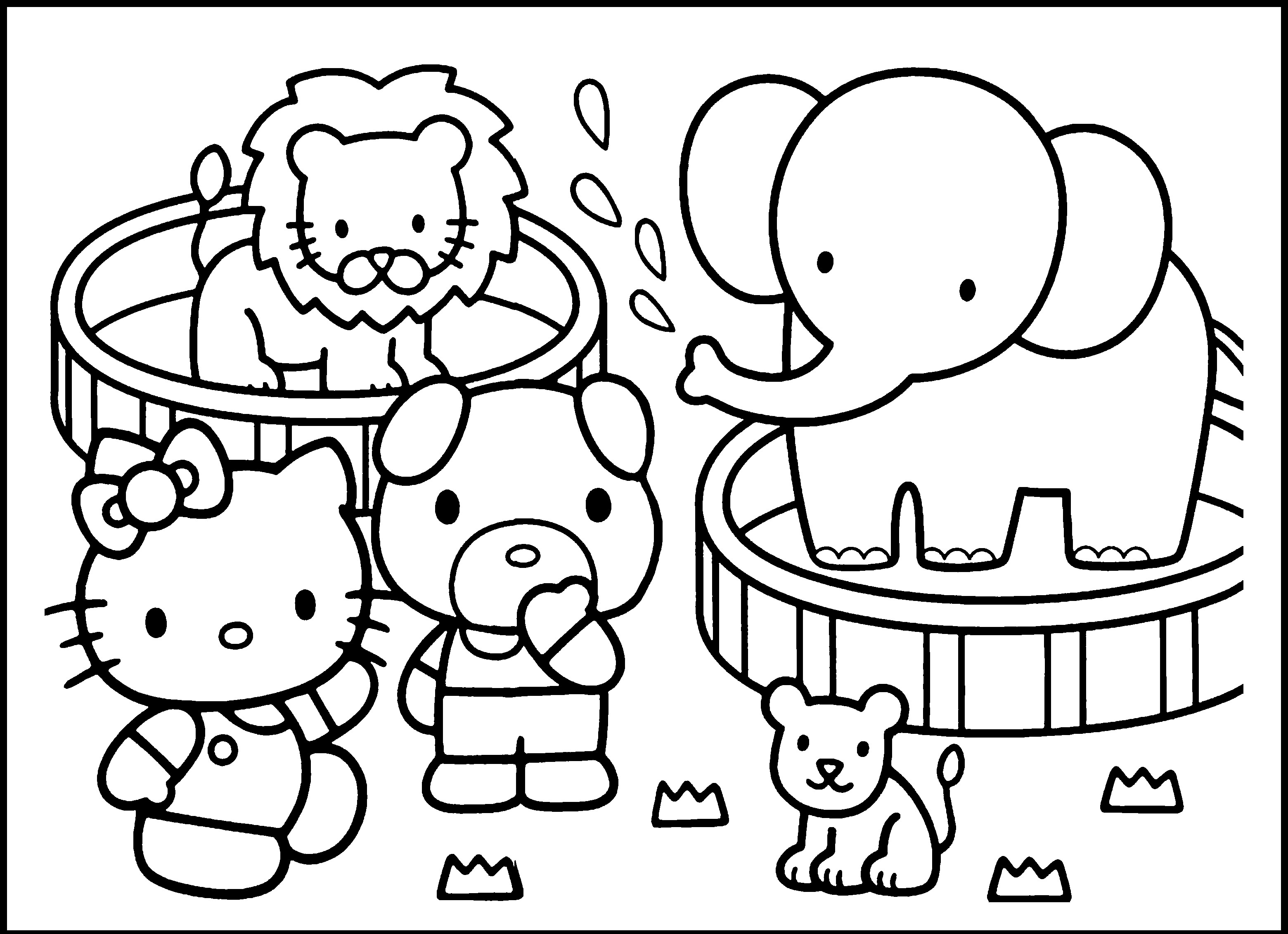Coloring Pages Kindergarten
 Preschool Zoo Coloring Pages Coloring Home