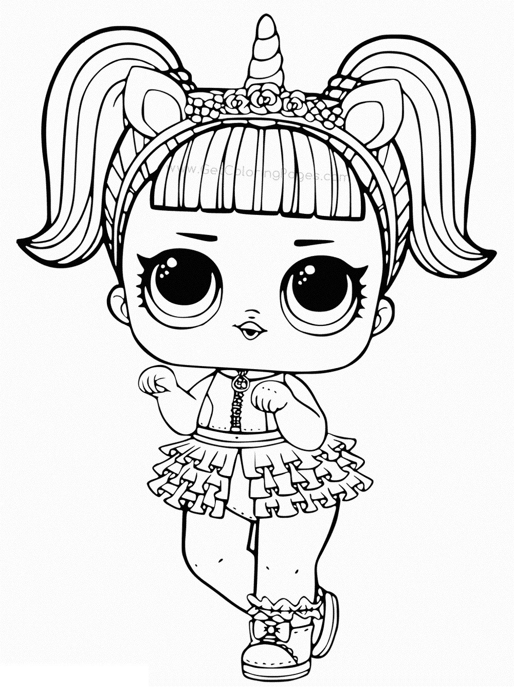 Coloring Pages Lol Dolls
 Coloring Pages of LOL Surprise Dolls 80 Pieces of Black