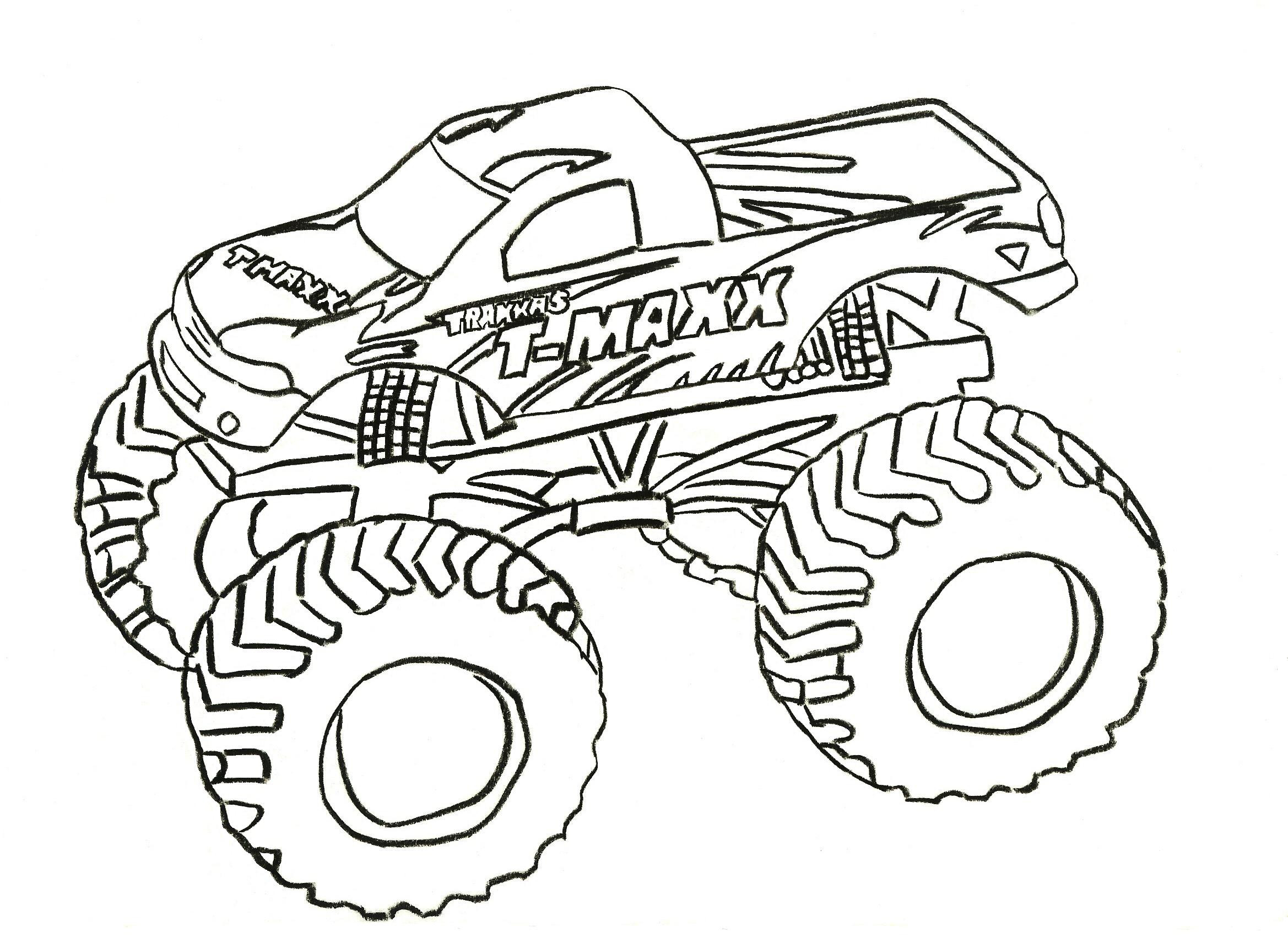 Coloring Pages Monster Trucks
 Free Printable Monster Truck Coloring Pages For Kids