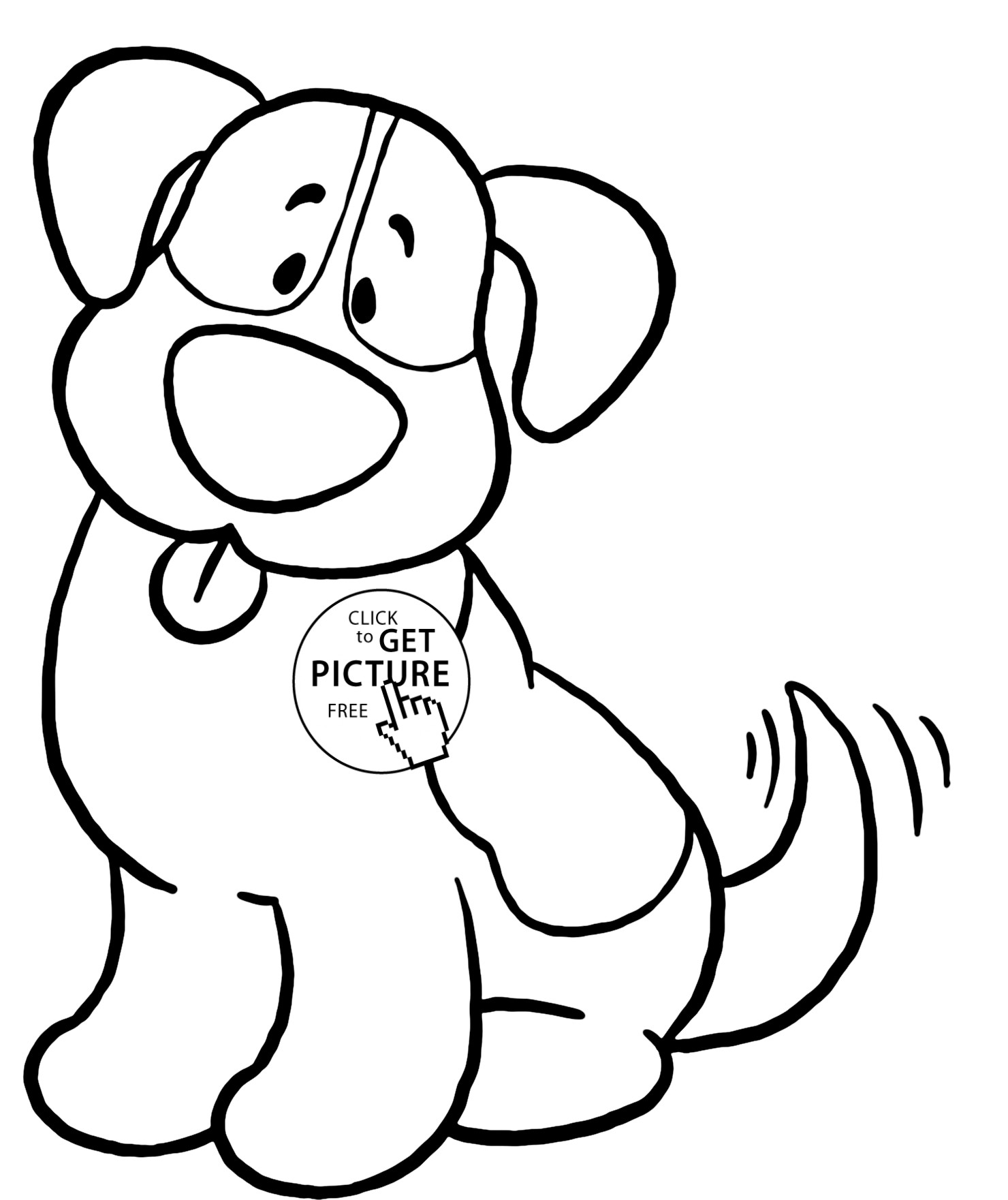 Coloring Pages Of A Dog
 Cute Dog Coloring Pages – Color Bros