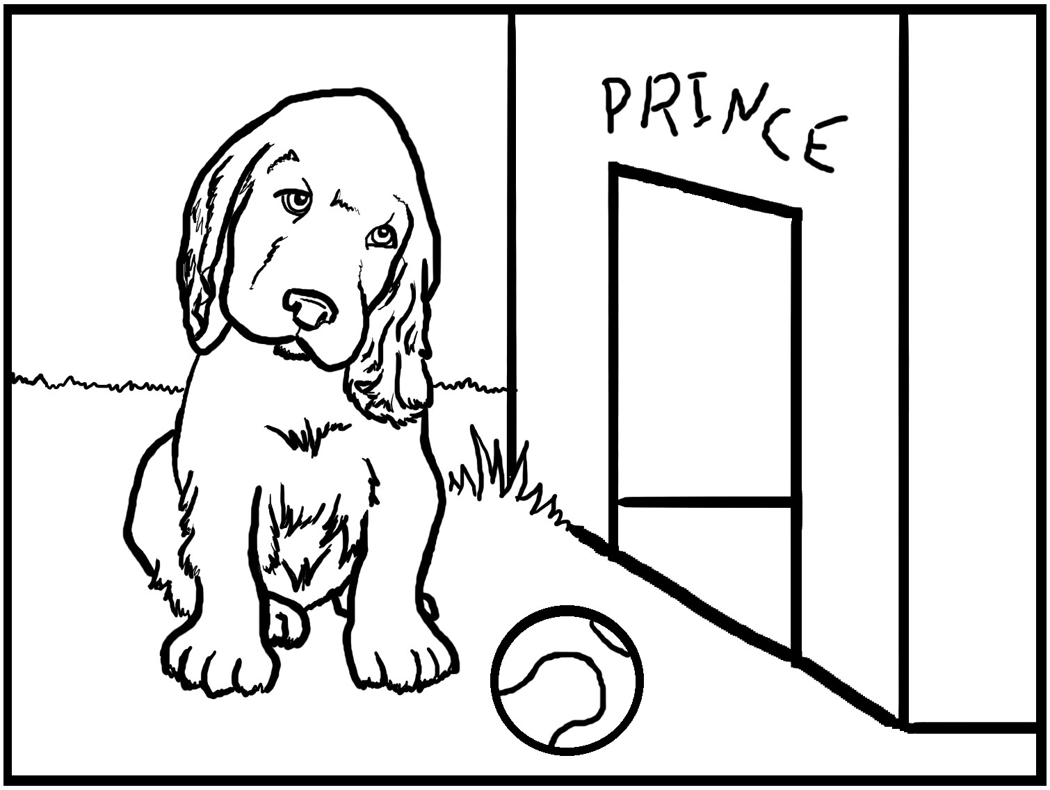 Coloring Pages Of A Dog
 Free Printable Dog Coloring Pages For Kids