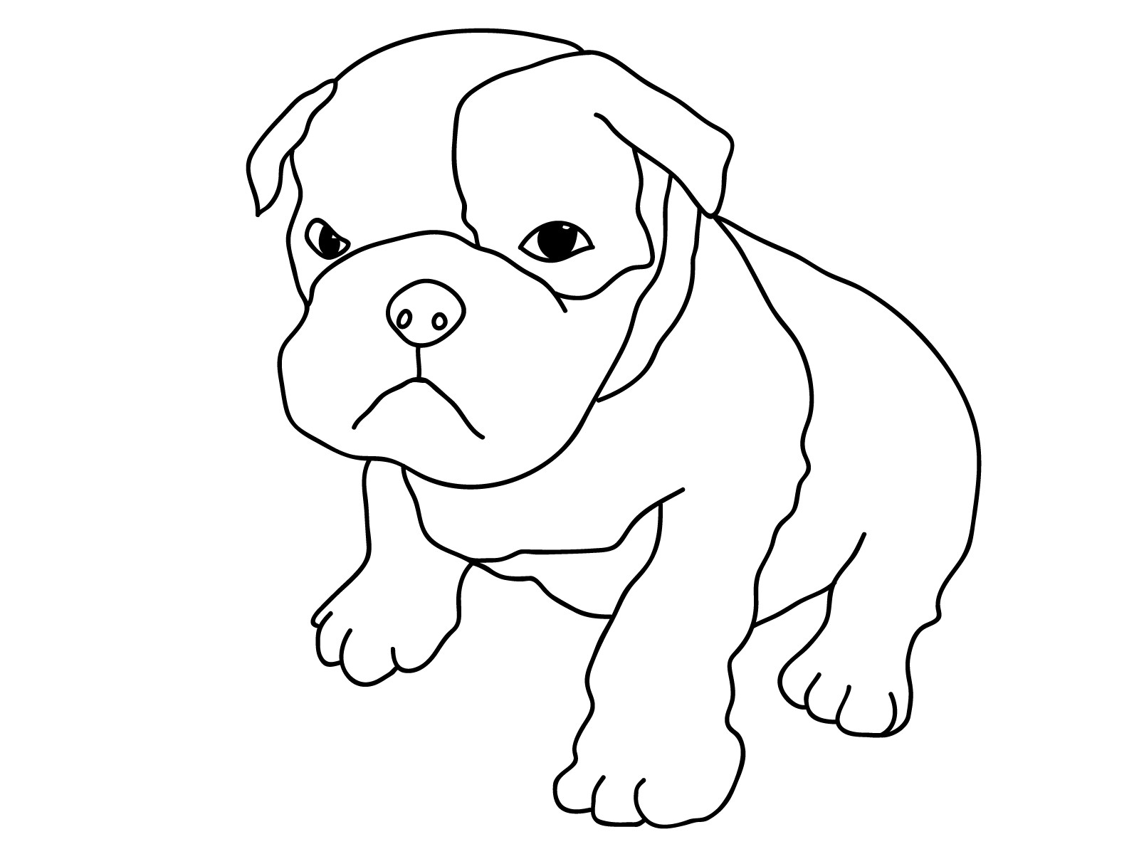 Coloring Pages Of A Dog
 Free Printable Dog Coloring Pages For Kids