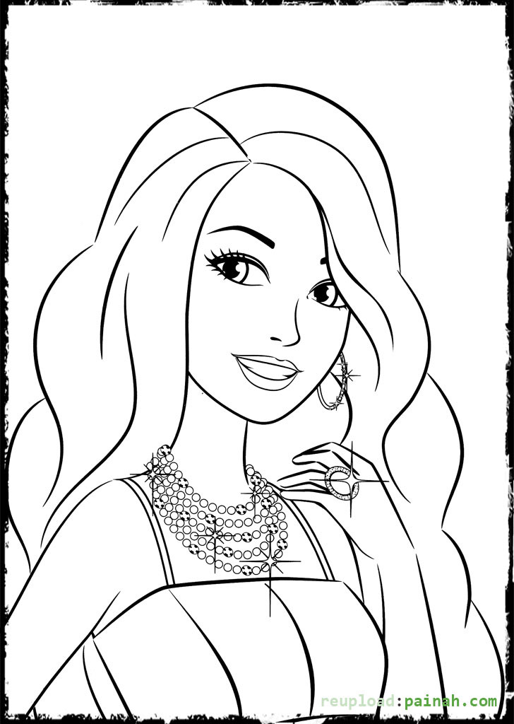 Coloring Pages Of Barbie
 Barbie Printable Coloring Pages for Girls