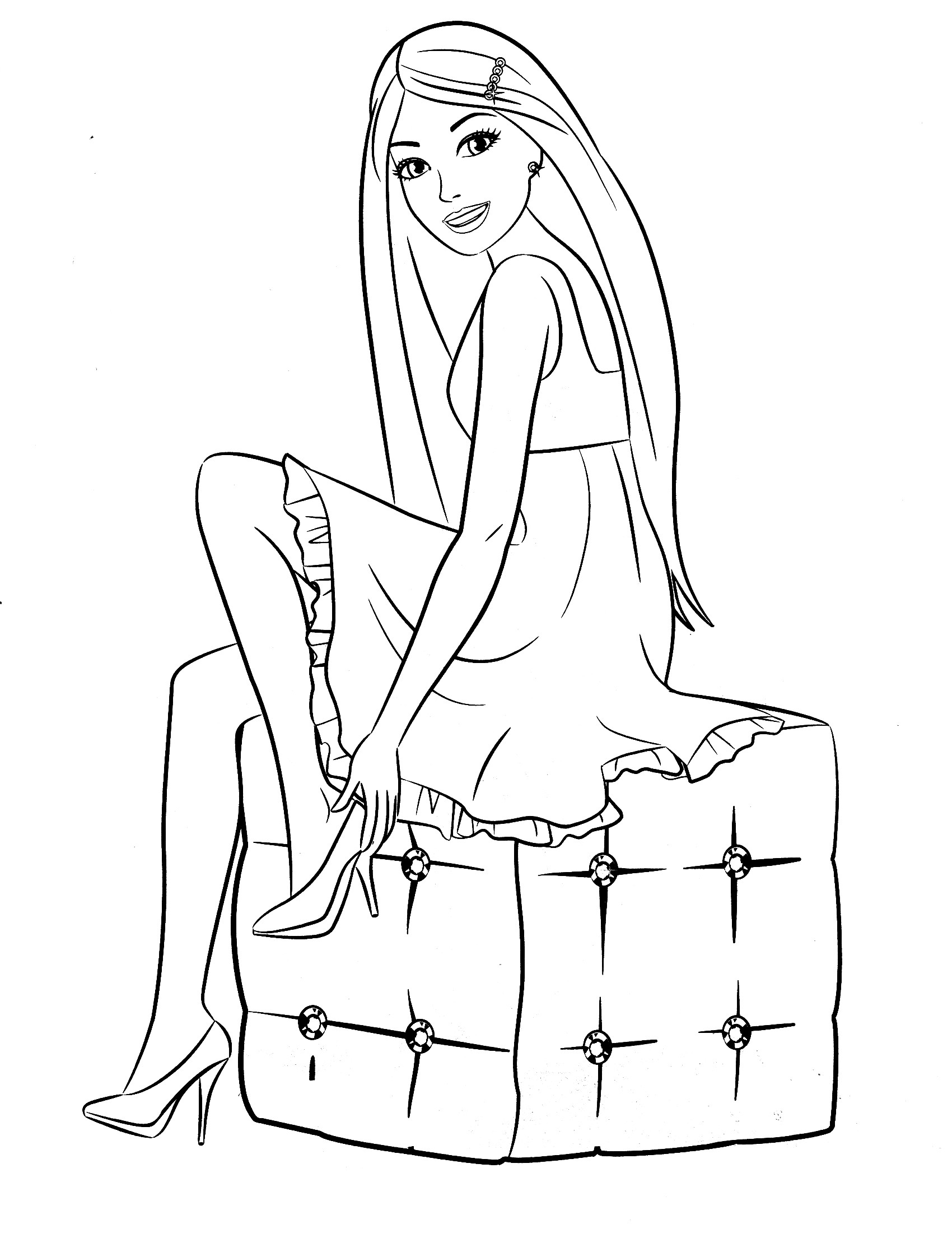 Coloring Pages Of Barbie
 Barbie Coloring Pages