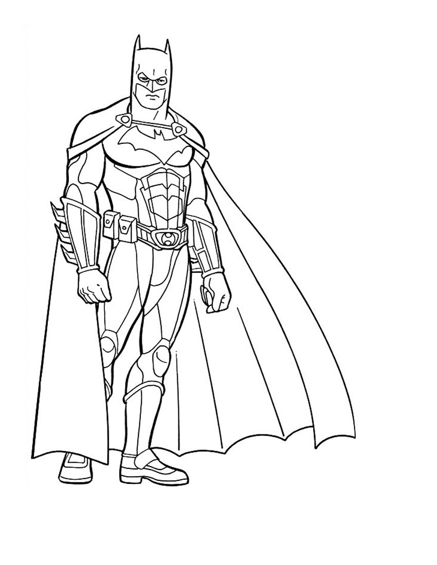 Coloring Pages Of Batman
 Free Printable Batman Coloring Pages For Kids