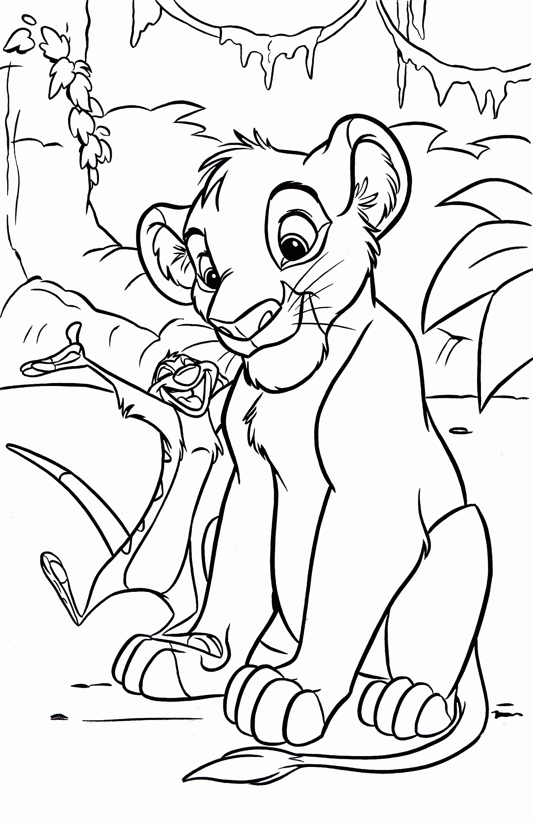 Coloring Pages Of Disney Characters
 Free Printable Simba Coloring Pages For Kids