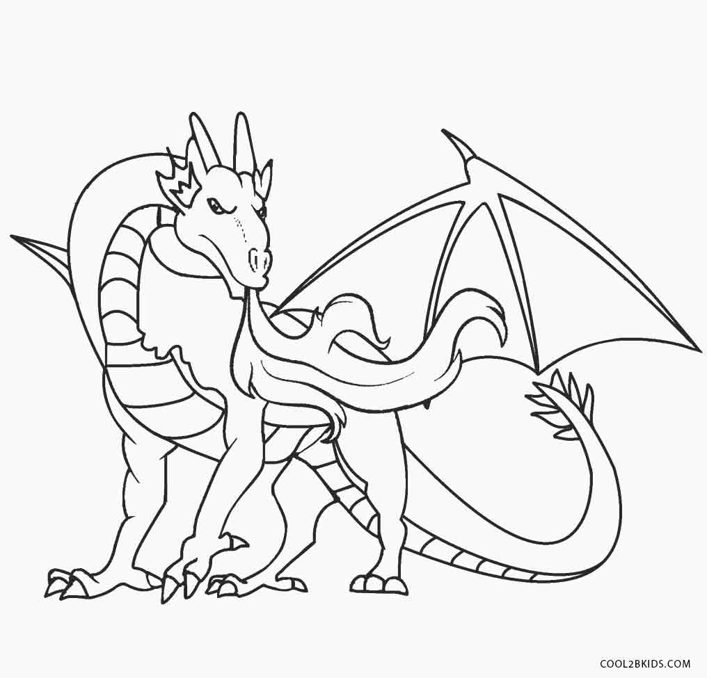 Coloring Pages Of Dragons
 Printable Dragon Coloring Pages For Kids
