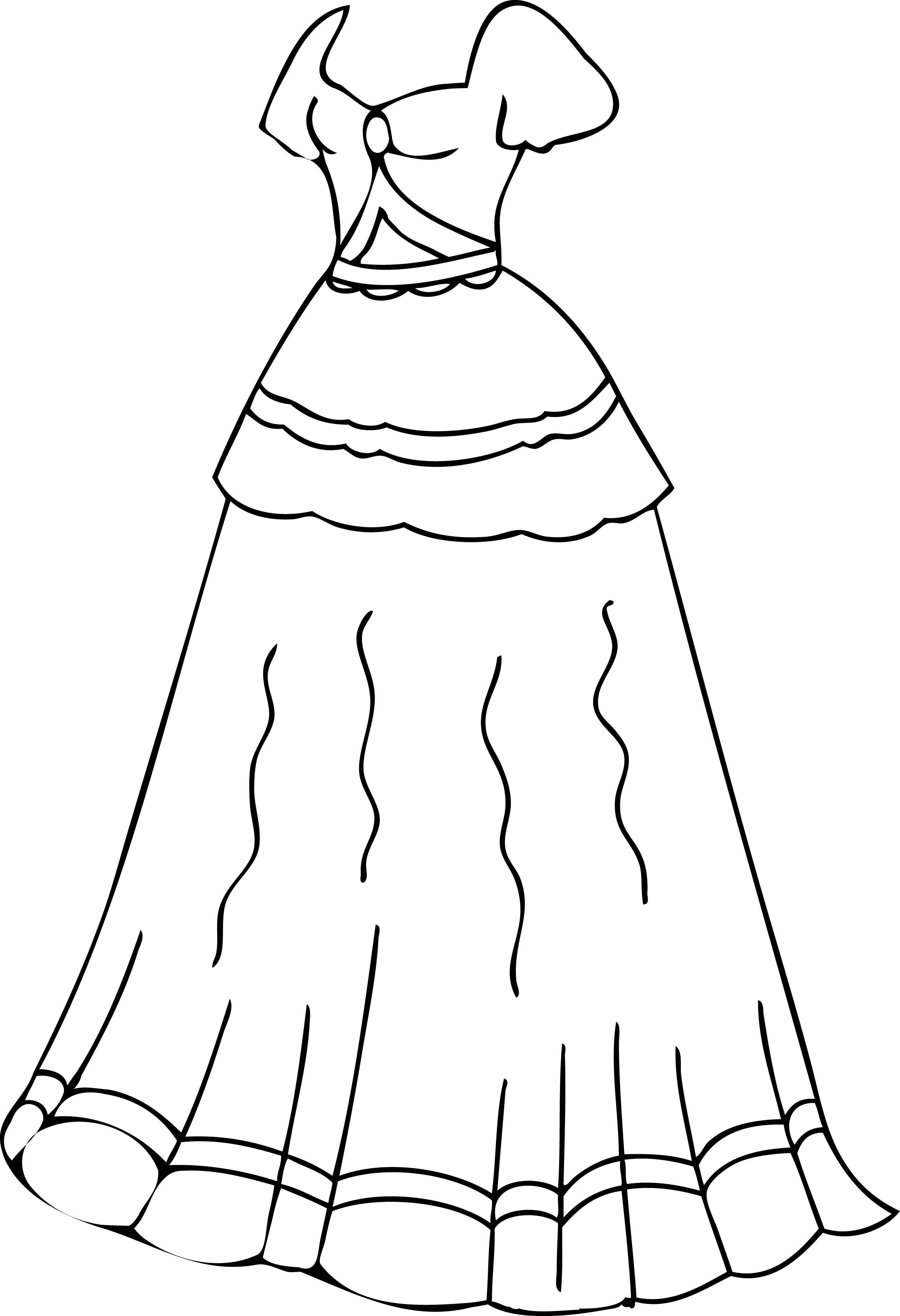 Coloring Pages Of Dresses
 Dress Coloring Pages Printable