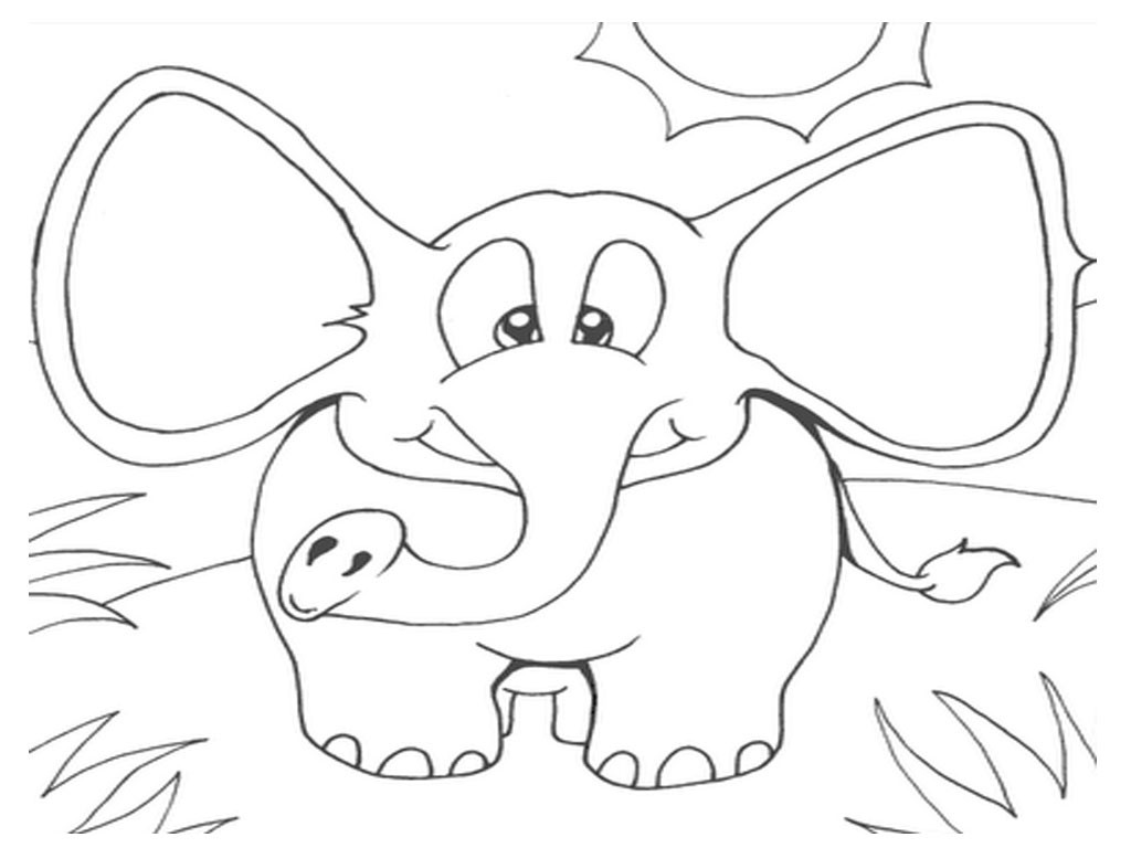 Coloring Pages Of Elephants
 Free Printable Elephant Coloring Pages For Kids