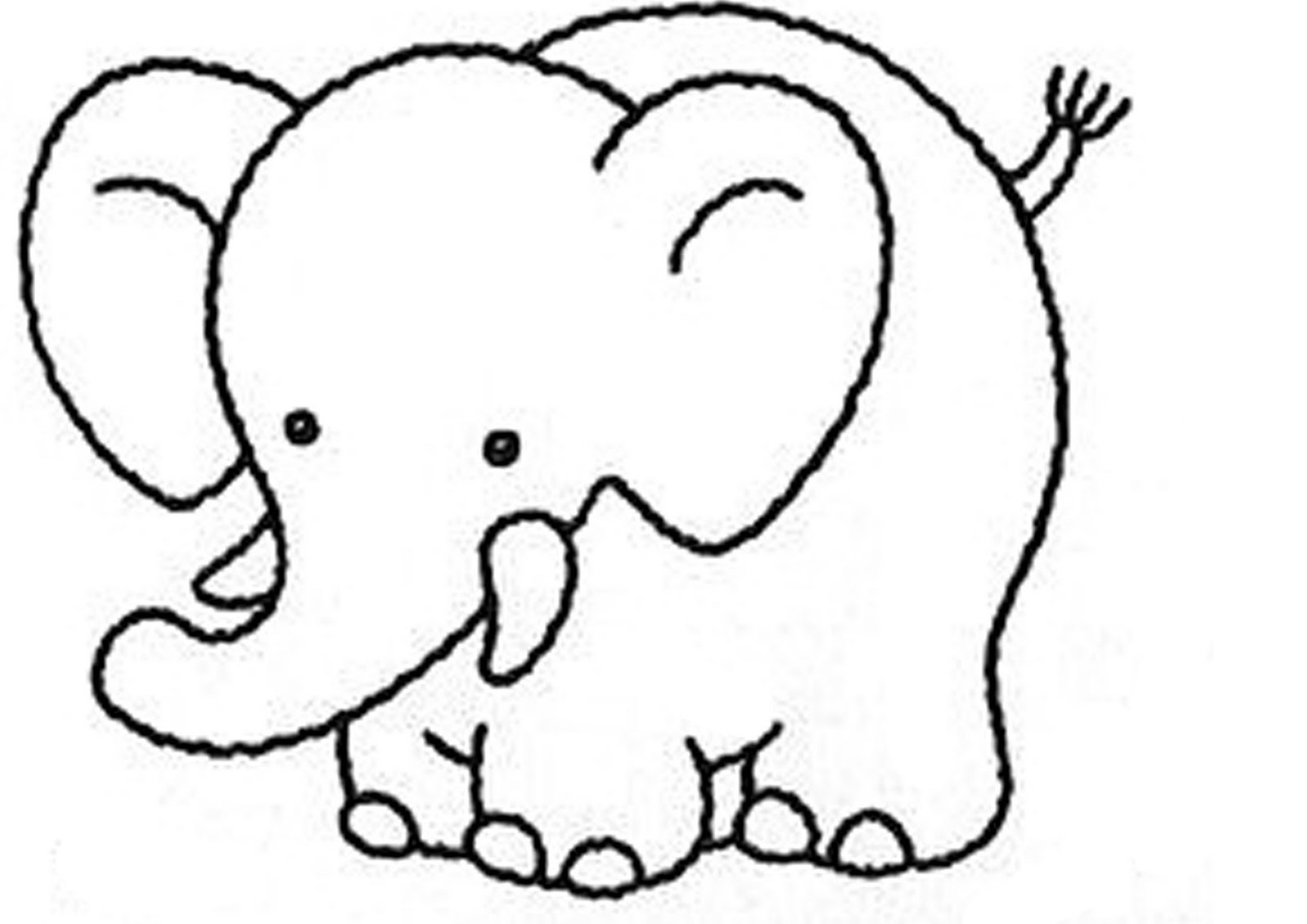 Coloring Pages Of Elephants
 Elephant Coloring Pages For Kids Preschool and Kindergarten