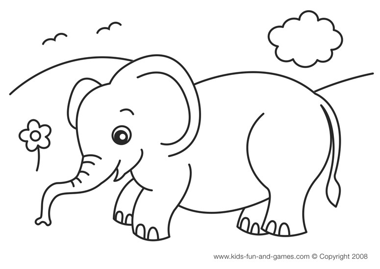 Coloring Pages Of Elephants
 transmissionpress Baby Elephant Coloring Pages