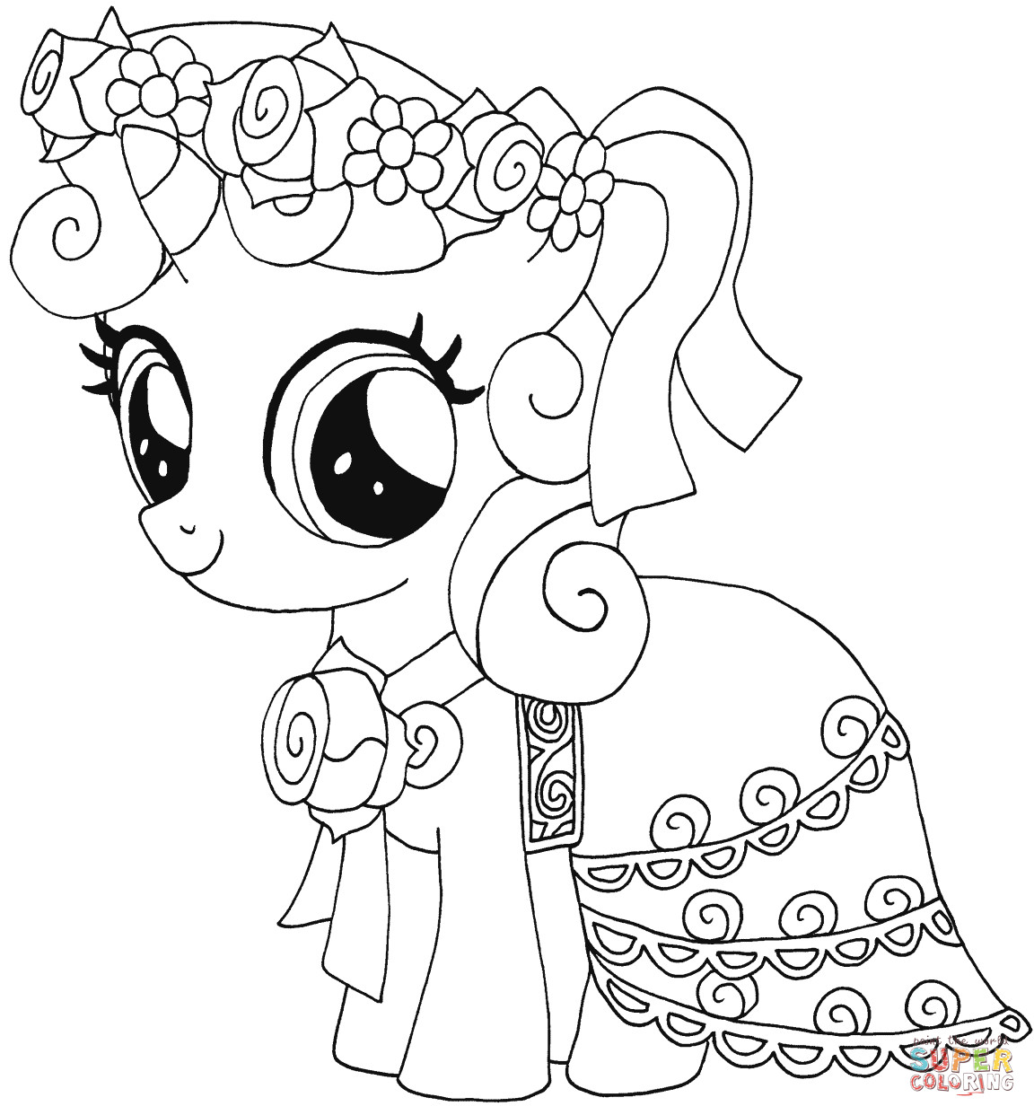 Coloring Pages Of My Little Pony
 My Little Pony Sweetie Belle coloring page