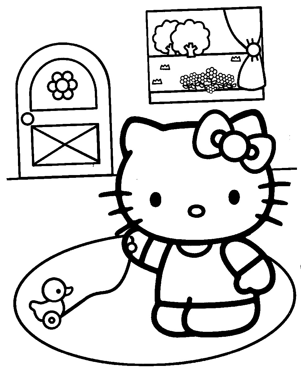 Coloring Pages Online
 Free Printable Hello Kitty Coloring Pages For Kids