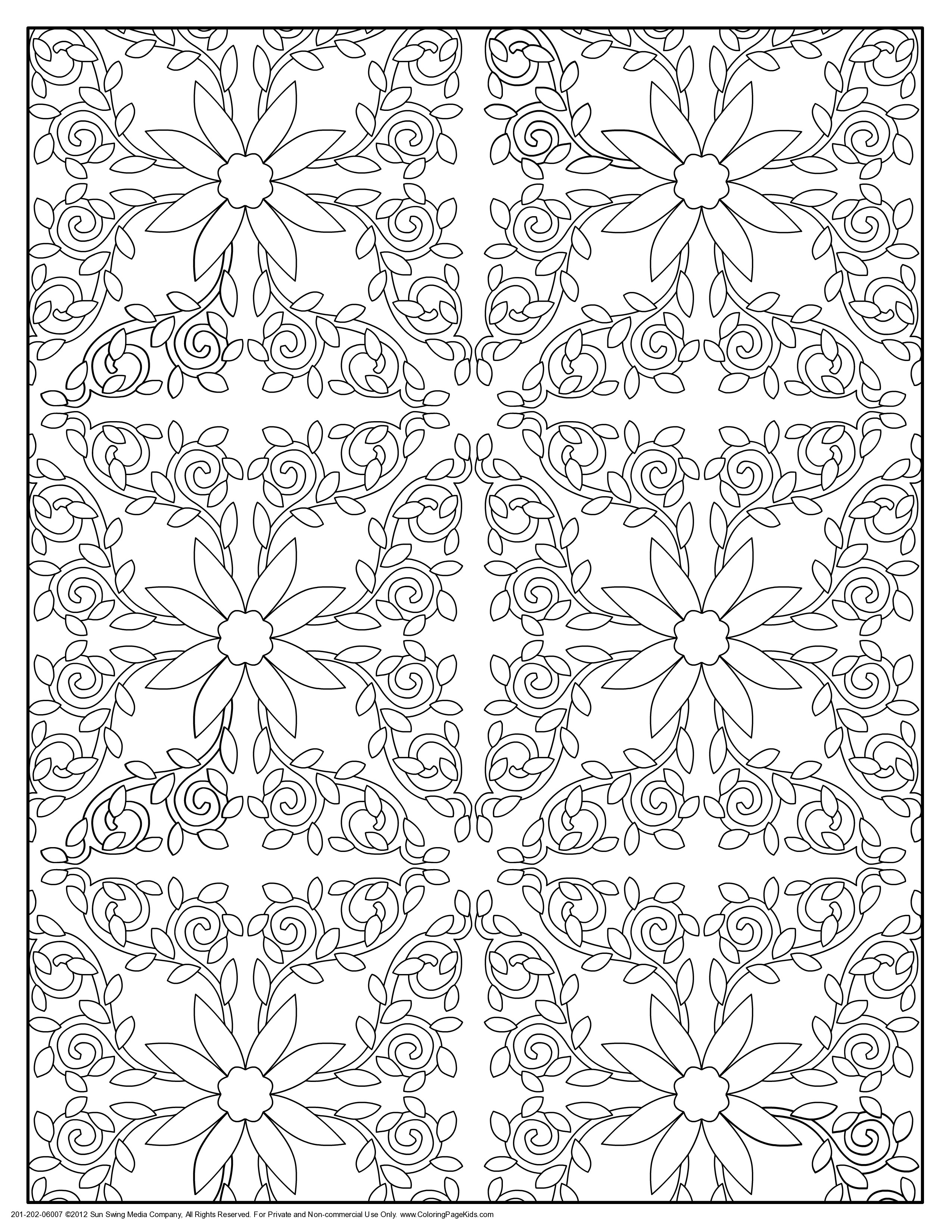 Coloring Pages Patterns
 Pattern Coloring Pages Bestofcoloring