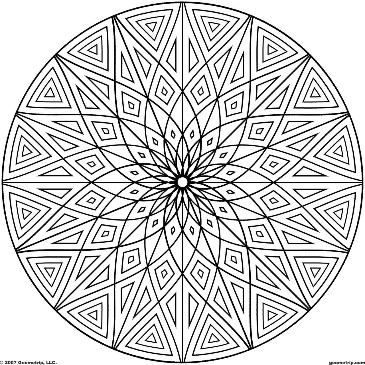 Coloring Pages Patterns
 Coloring Design Page Geometric Patterns Coloring Page For