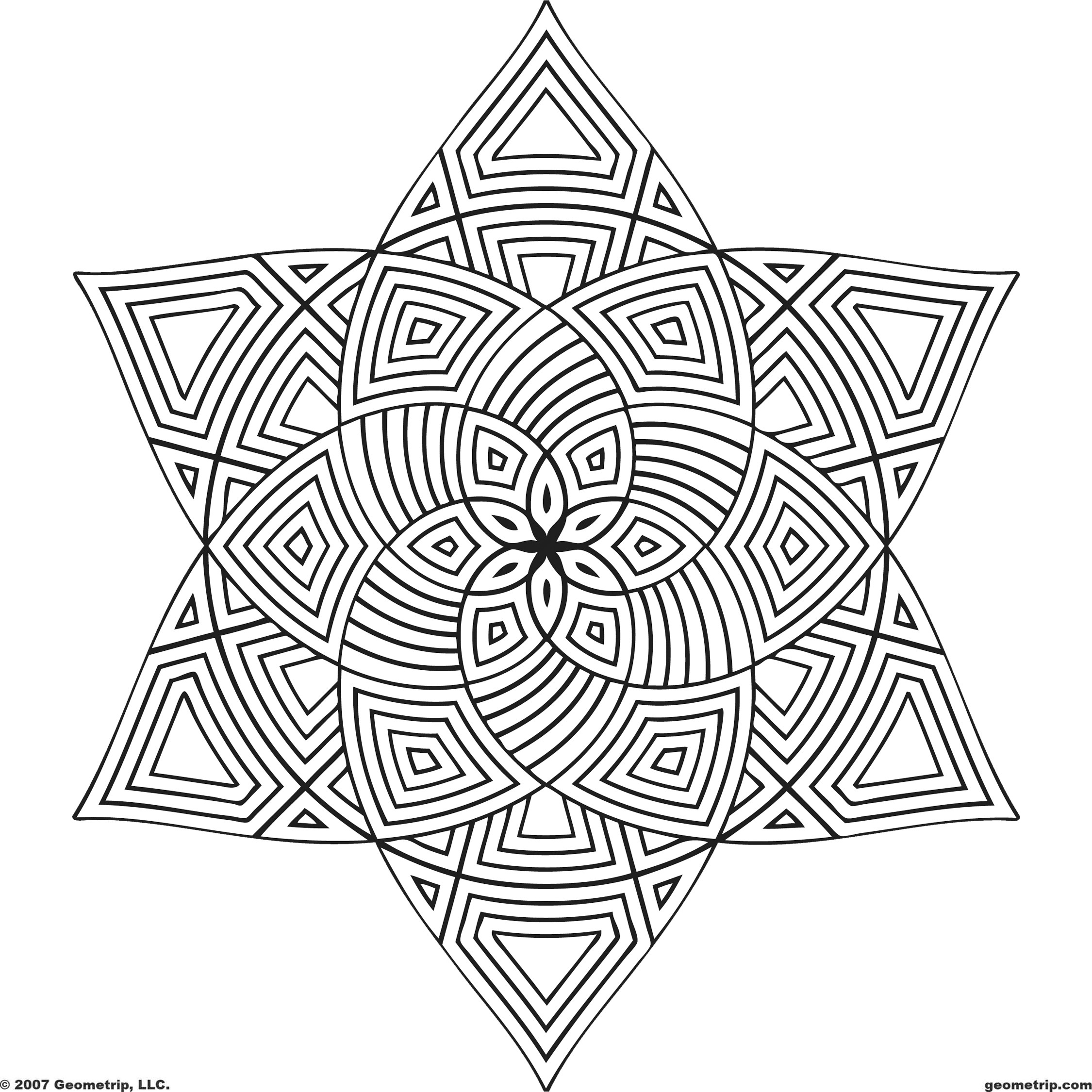 Coloring Pages Patterns
 Geometric Pattern Coloring Pages Bestofcoloring