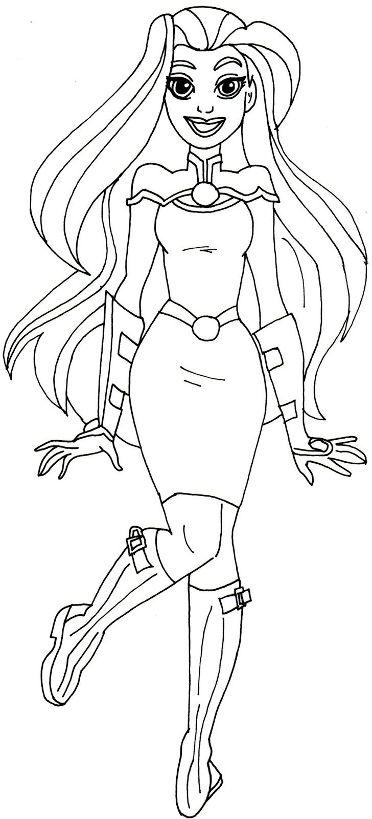 Coloring Pages Superhero
 Dc Superhero Girls Coloring Sheets thekindproject