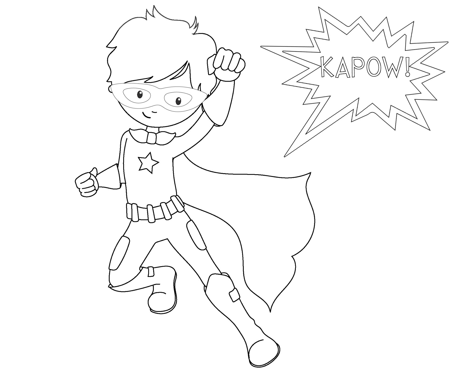 Coloring Pages Superhero
 Free Printable Superhero Coloring Sheets for Kids Crazy