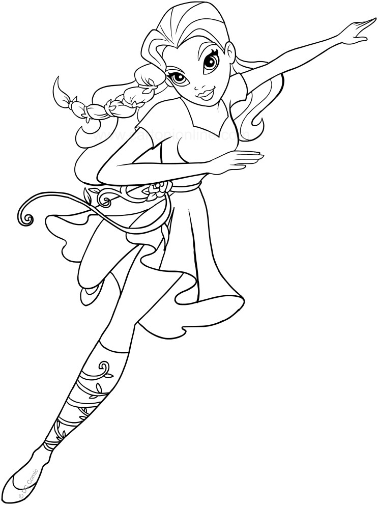 Coloring Pages Superhero
 Superhero Girl Drawing at GetDrawings