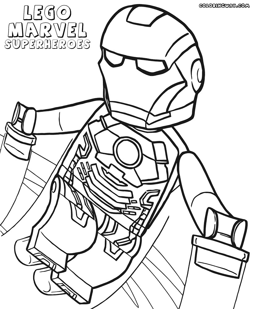 Coloring Pages Superheroes
 Lego superheroes coloring pages