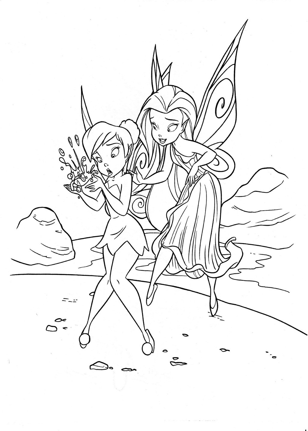 Coloring Pages Tinkerbell
 Free Printable Fairy Coloring Pages For Kids