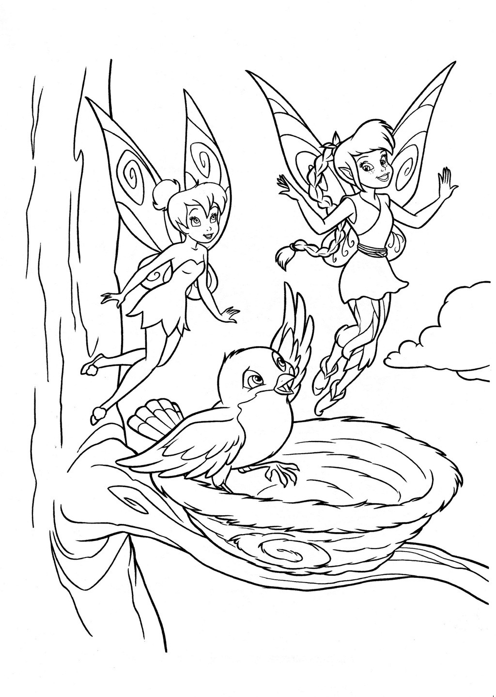 Coloring Pages Tinkerbell
 Tinkerbell Fairies Coloring Pages Bestofcoloring
