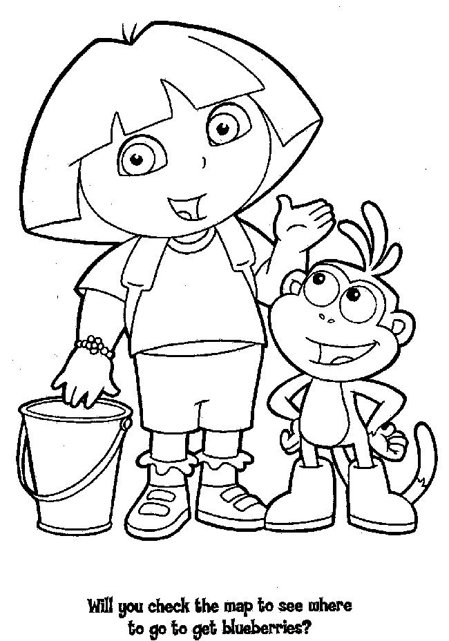 Coloring Pages To Color Online
 Dora Coloring Pages line Coloring Home