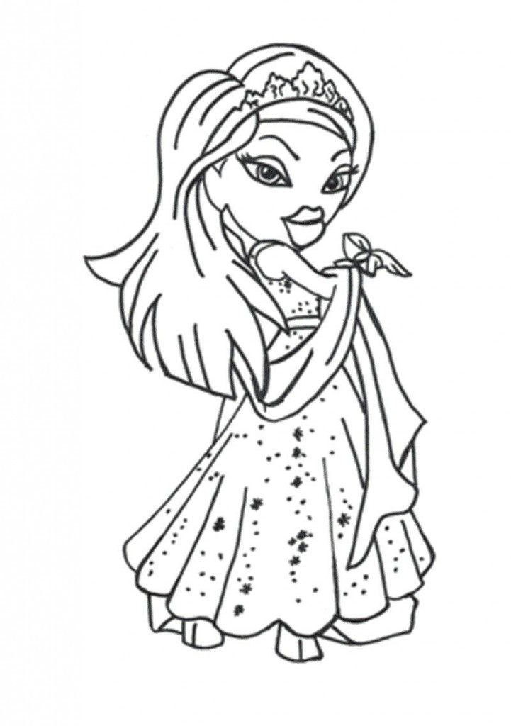 Coloring Pages To Color Online
 Free Printable Bratz Coloring Pages For Kids