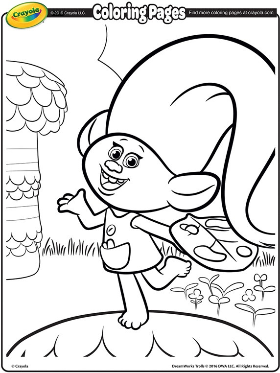 Coloring Pages Trolls
 Trolls Harper Coloring Page