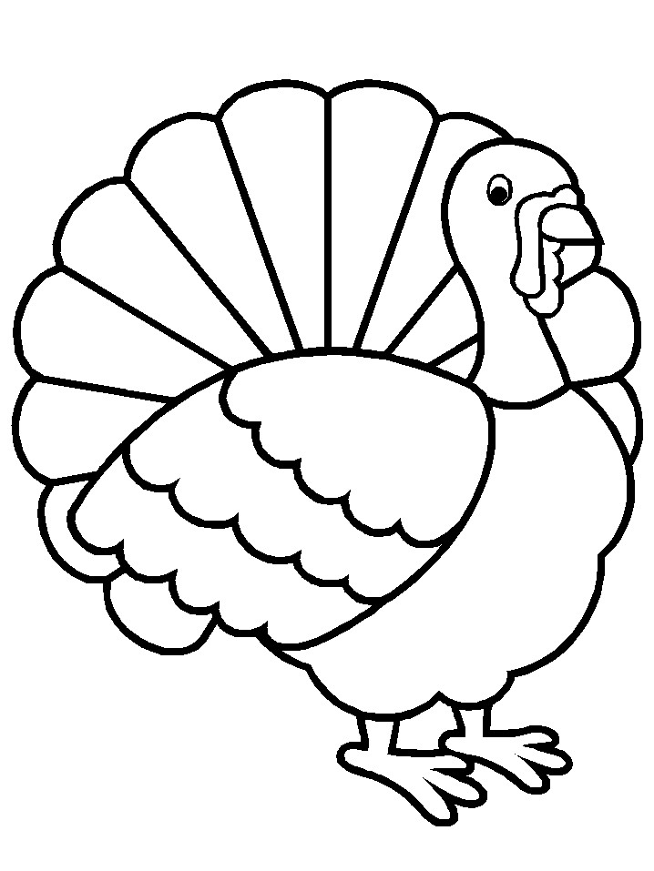 Coloring Pages Turkey
 Free Printable Turkey Coloring Pages For Kids