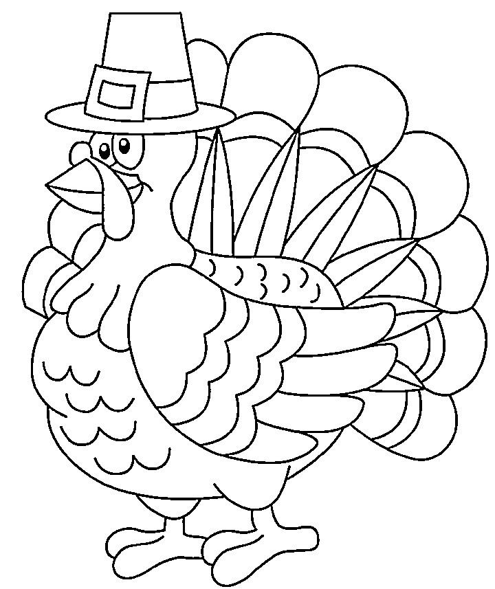 Coloring Pages Turkey
 Thanksgiving Turkey Coloring Pages to Print for Kids