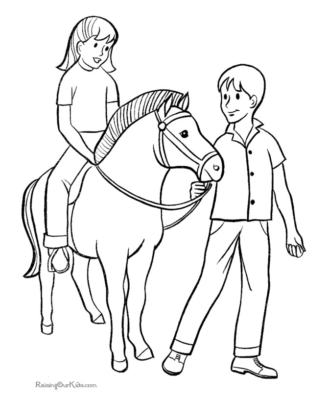 Coloring Sheets For Boys And Girl
 Cavalos Desenhos Para Colorir