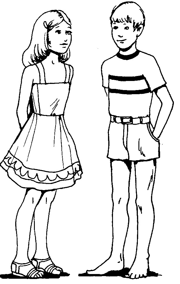 Coloring Sheets For Boys And Girl
 Boy And Girl Coloring Pages Coloring Home