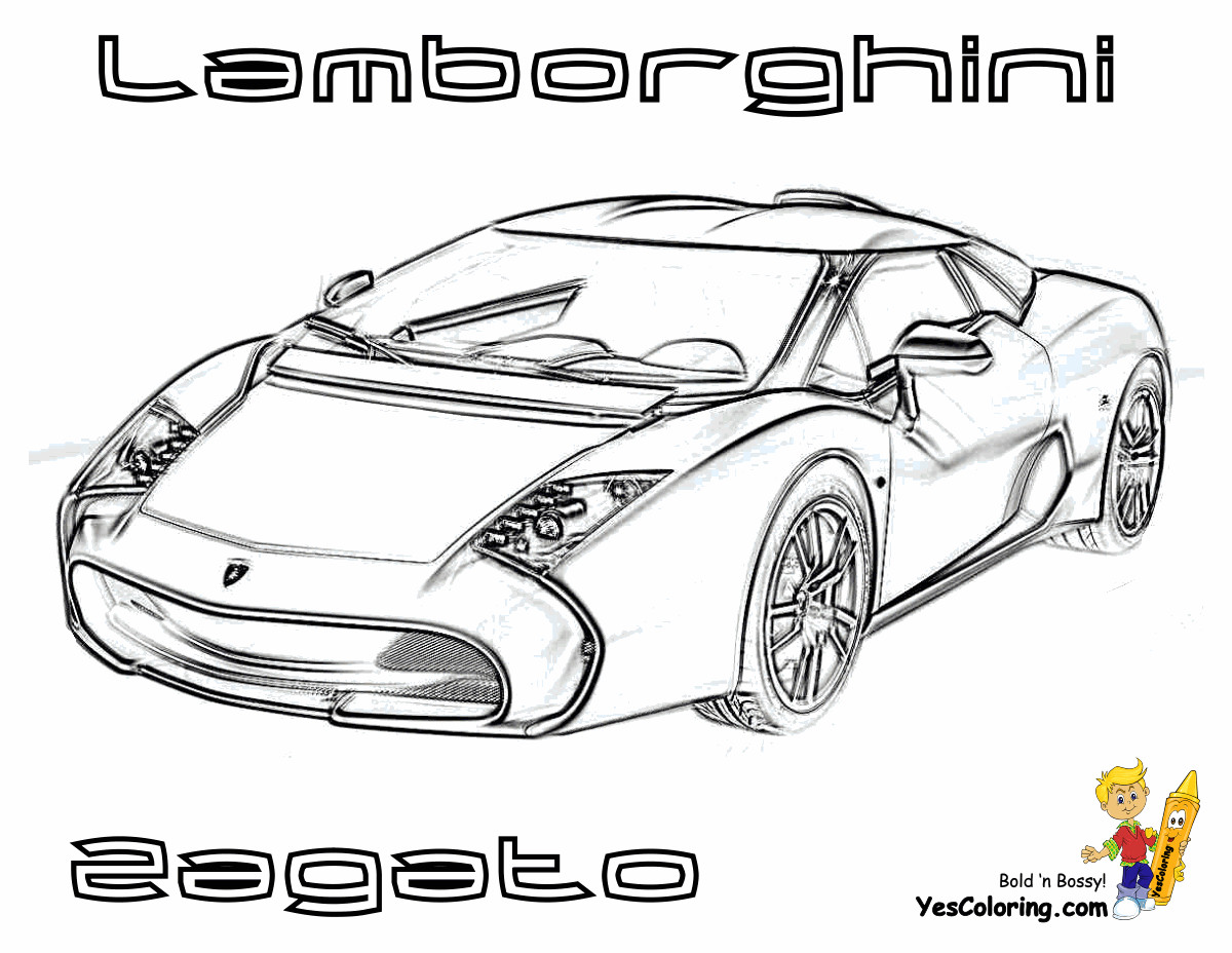 Coloring Sheets For Boys Cars
 Exclusive Lamborghini Coloring Pages Cars