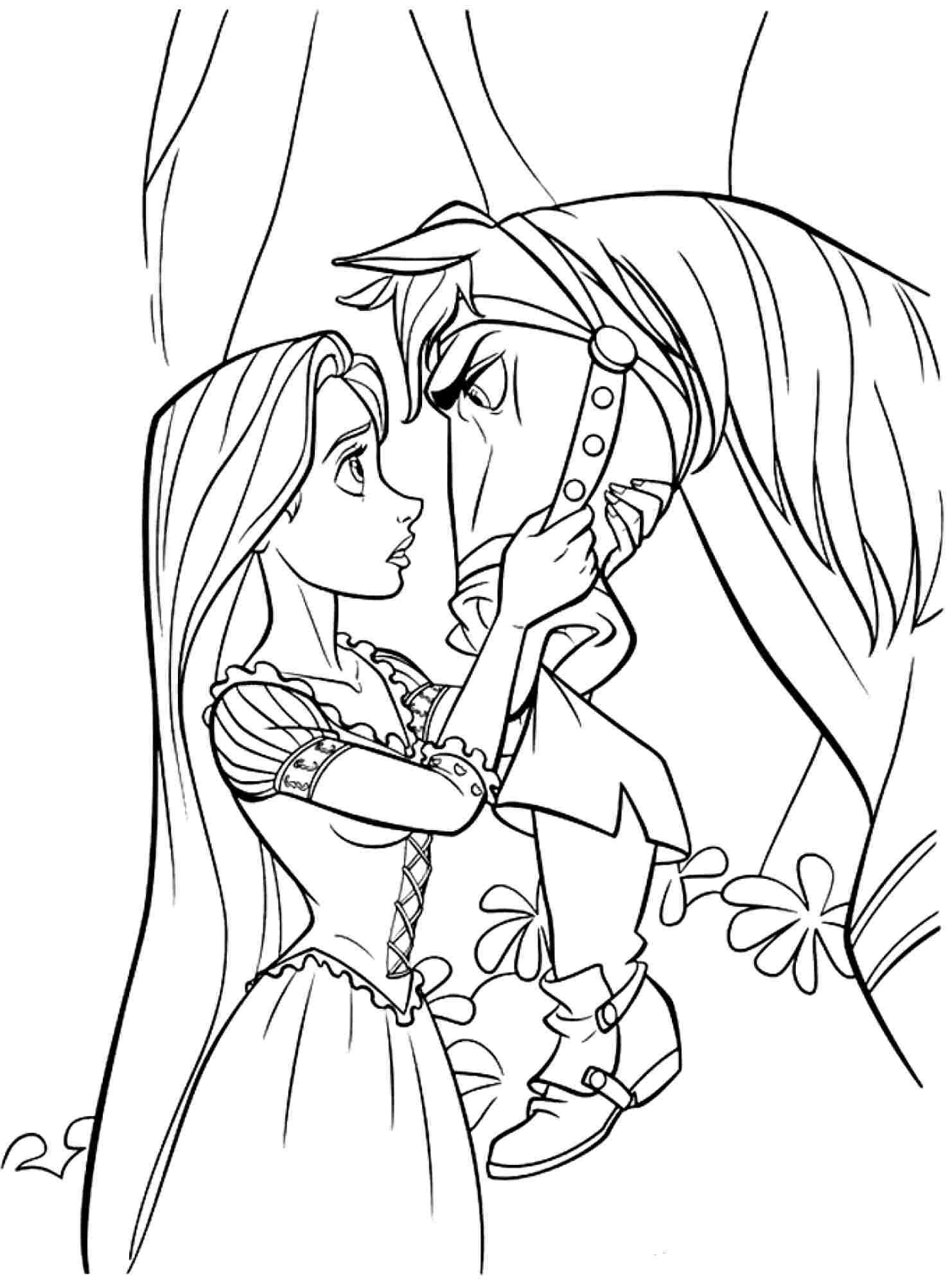 Coloring Sheets For Boys Disney
 free disney princess tangled rapunzel coloring sheets for