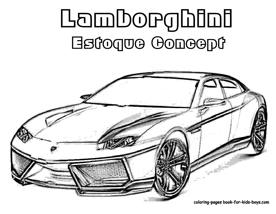 Coloring Sheets For Boys Lamborghini
 Desenhos para Colorir de Carros – Imagens para Imprimir