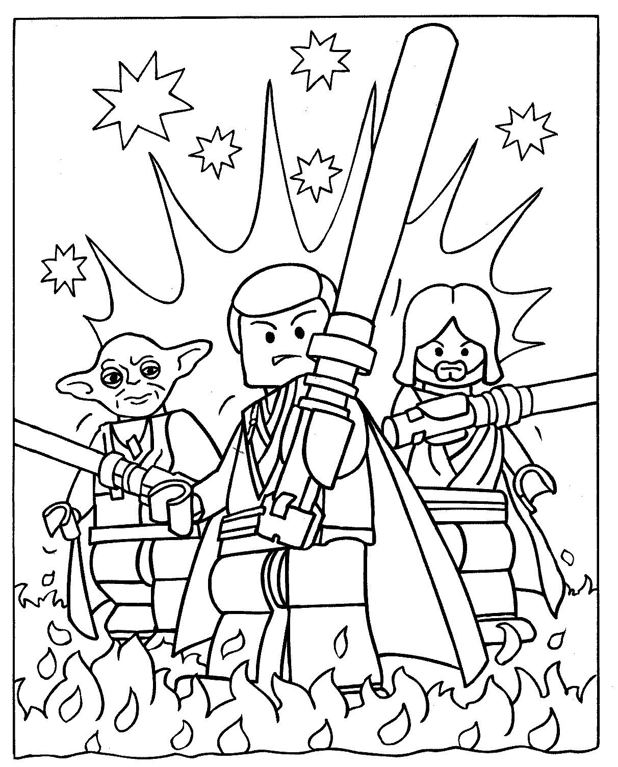 Coloring Sheets For Boys Lego
 Lego Star Wars coloring pages