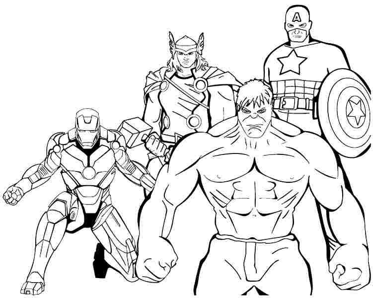 Coloring Sheets For Boys Marvel
 Dessin A Colorier Avengers Super Heros 14 Coloriages A