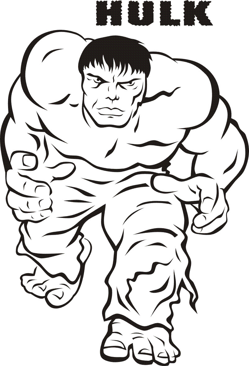 Coloring Sheets For Boys Marvel
 Free Printable Hulk Coloring Pages For Kids