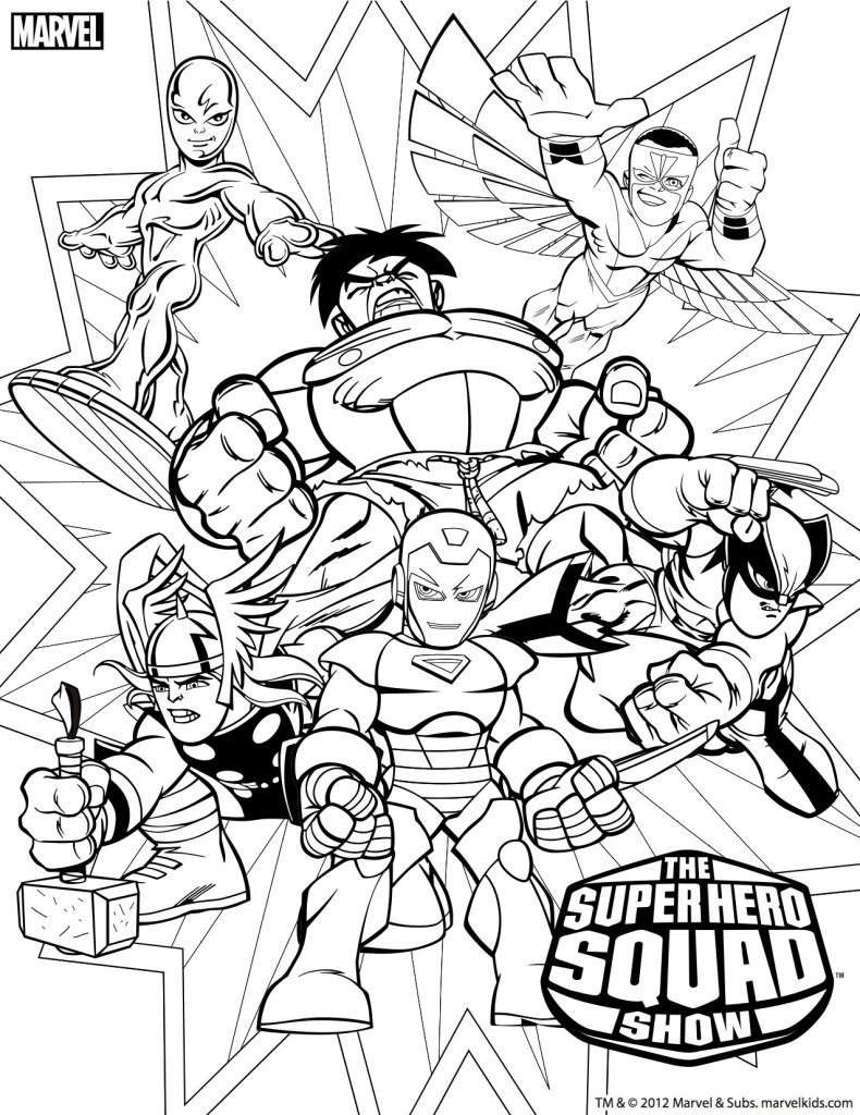 Coloring Sheets For Boys Marvel
 171 dessins de coloriage super héros à imprimer sur