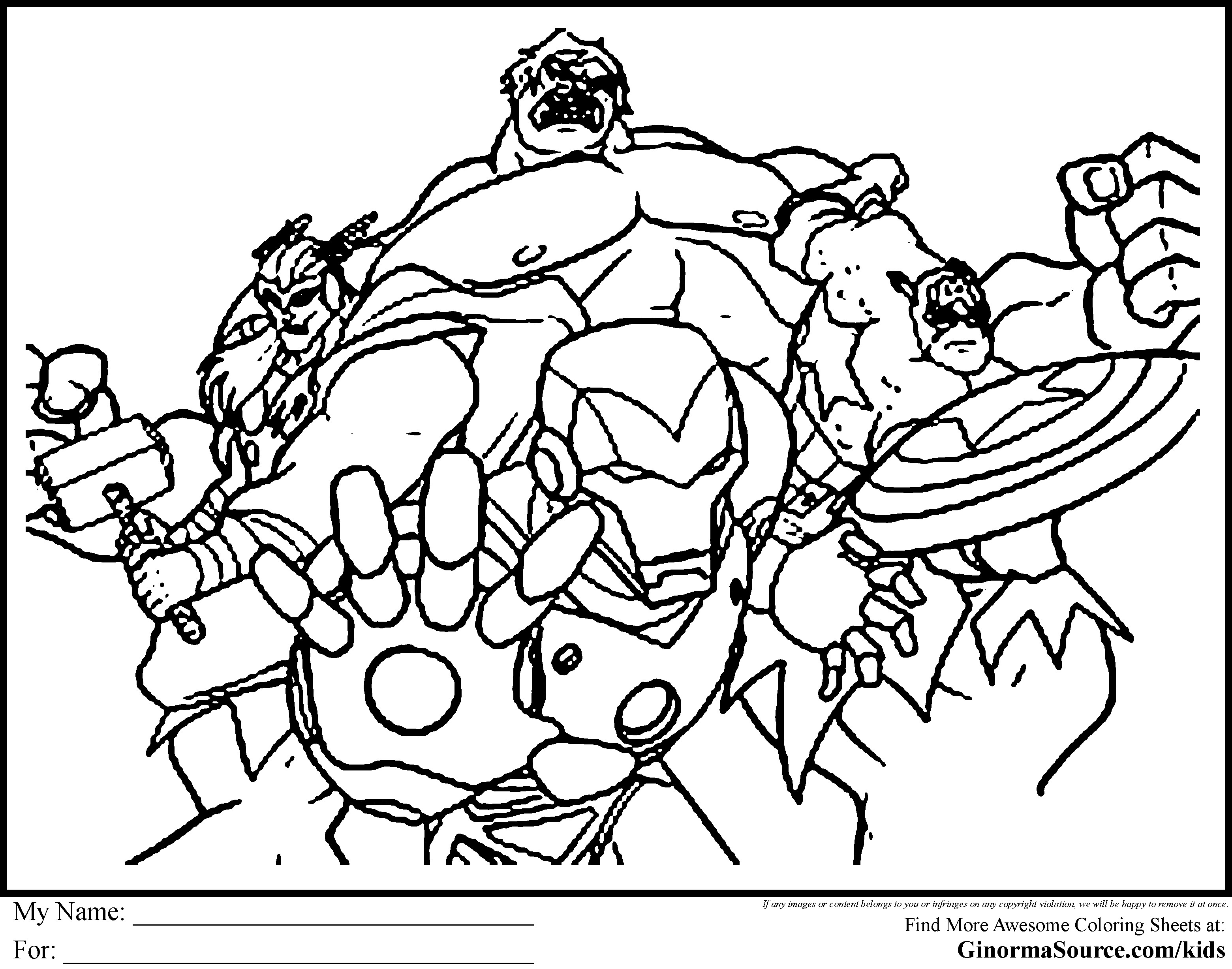 Coloring Sheets For Boys Marvel
 coloring pages for boys avengers free